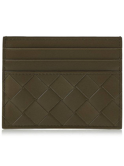 Intrecciato Leather Card Wallet Mud - BOTTEGA VENETA - BALAAN 2