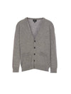 Men's Theo Wool Cardigan Grey - A.P.C. - BALAAN 2