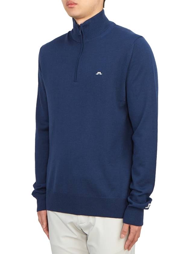 Knit Kian Zipped Sweater GMKW09326 O341 Men's Kian Zipped Golf Sweater - J.LINDEBERG - BALAAN 3