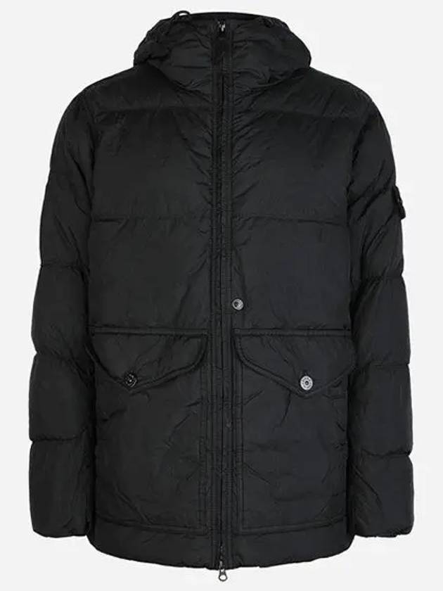 Crinkle Reps Re-Nylon Down Padding Black - STONE ISLAND - BALAAN 2