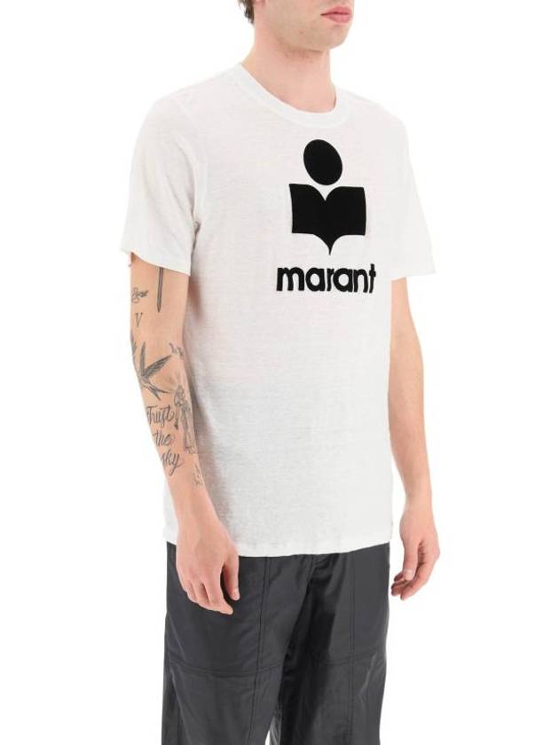 Karman Logo Short Sleeve T-Shirt White - ISABEL MARANT - BALAAN 3