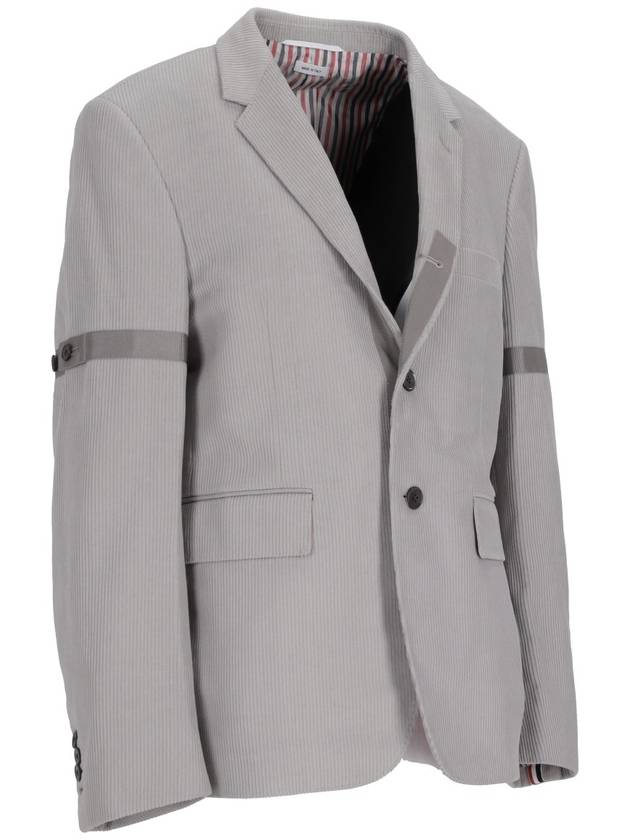 armband jacket gray - THOM BROWNE - BALAAN 4