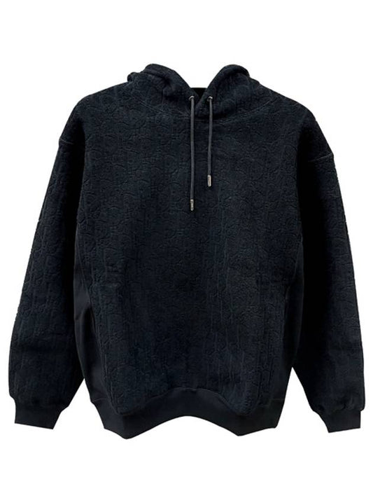 Oblique Relaxed Fit Terry Cotton Jacquard Hoodie Black - DIOR - BALAAN 2