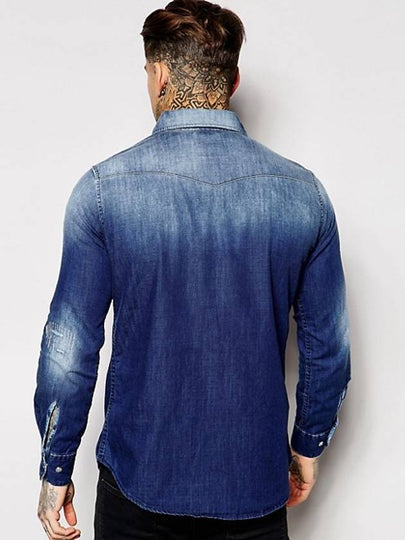 Classic Ranch Distress Denim Shirt - VIVIENNE WESTWOOD - BALAAN 2