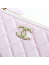 Season CC Logo Pouch Caviar Pink Champagne Gold AP3980 B16267 NW780 - CHANEL - BALAAN 8