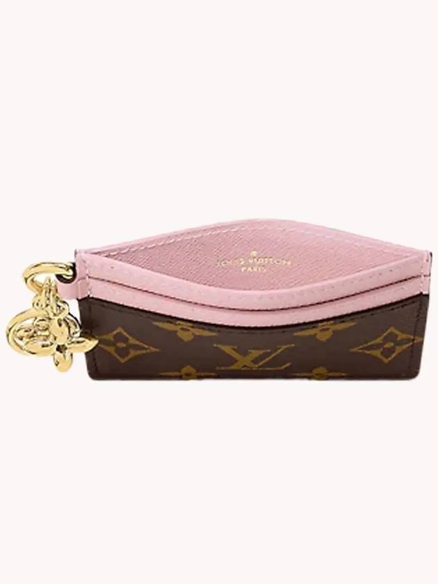 LV Charm Monogram Card Wallet Brown Pink - LOUIS VUITTON - BALAAN 4