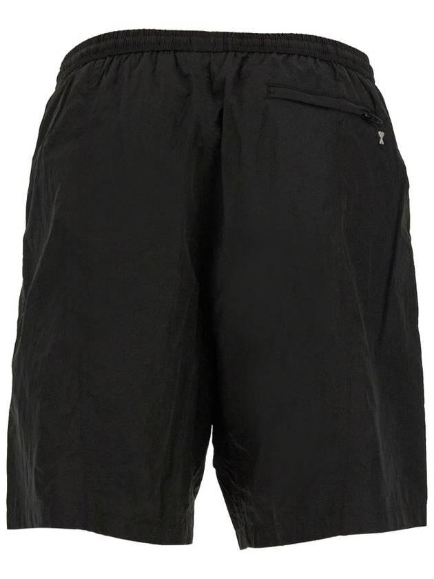 Logo Swim Shorts Black - AMI - BALAAN 4