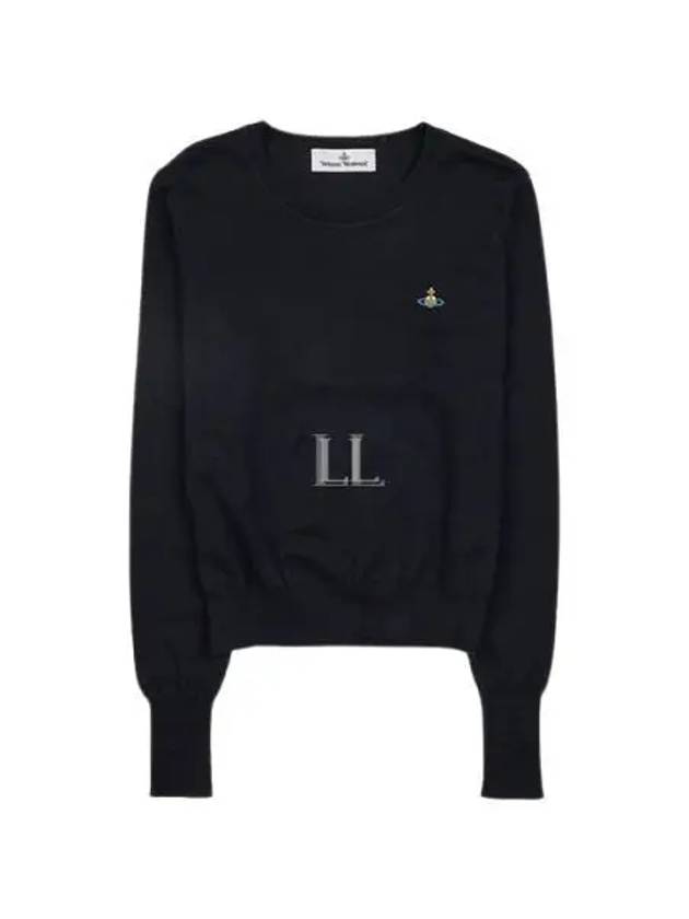 ORB Embroid Logo Knit Top Black - VIVIENNE WESTWOOD - BALAAN 2