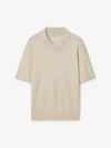 Wool Short Sleeve Polo Shirt Soap - BURBERRY - BALAAN 2