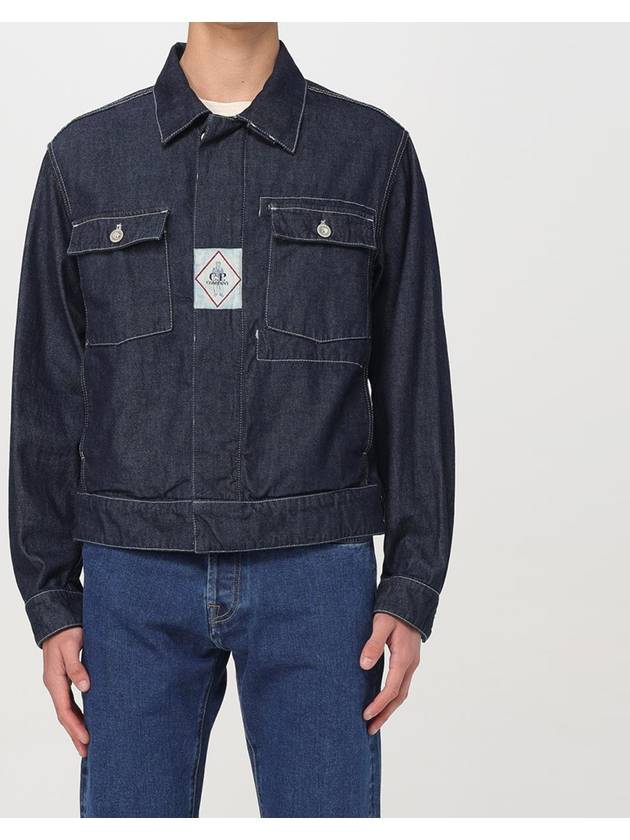 Pocket Denim Jacket Blue - CP COMPANY - BALAAN 3