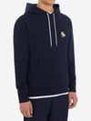 Chillax Fox Patch Classic Hoodie Navy - MAISON KITSUNE - BALAAN.