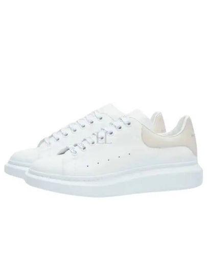 Oversized Leather Low Top Sneakers White - ALEXANDER MCQUEEN - BALAAN 2