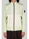 Garment Dyed Crinkle Reps Nylon Zip-up Jacket Lime - STONE ISLAND - BALAAN 3