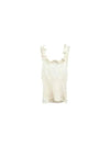 TACH AIKEN Ruffle Sleeveless Knit Top Ivory - ETC - BALAAN 2