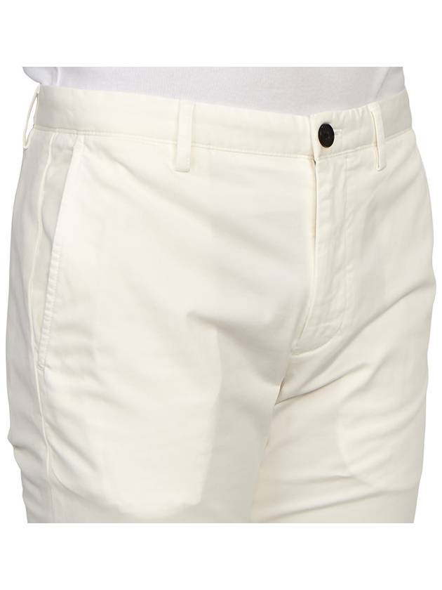 Men's Cotton Blend Straight Pants White - THEORY - BALAAN 10