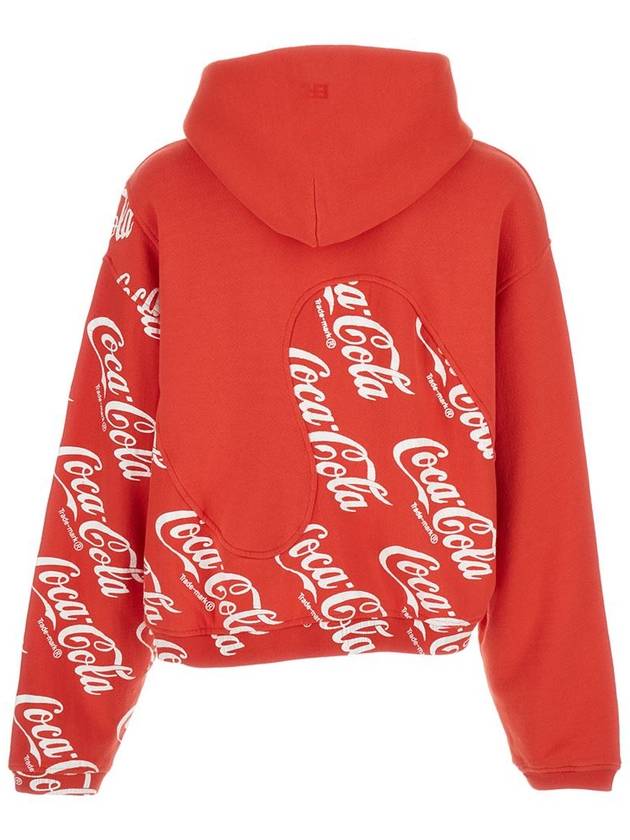 Red Hoodie Erl X Coca Cola In Cotton Man - ERL - BALAAN 1