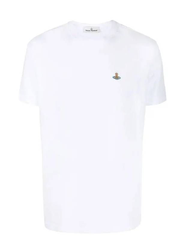 Chest ORB Logo Short Sleeve T-Shirt White - VIVIENNE WESTWOOD - BALAAN 2