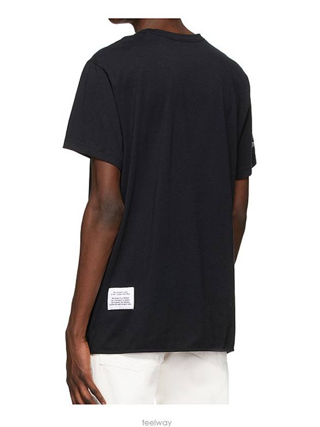 Heron black and white printing short sleeve HMAA011S20914022 - HERON PRESTON - BALAAN 4