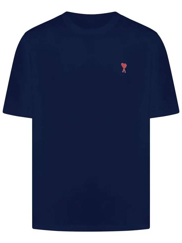 De Coeur Short Sleeve T-Shirt Navy - AMI - BALAAN 2