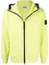 Wappen Patch Soft Shell Hooded Jacket Lemon - STONE ISLAND - BALAAN 3