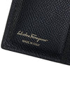 Gancini Compact Half Wallet Black - SALVATORE FERRAGAMO - BALAAN 9