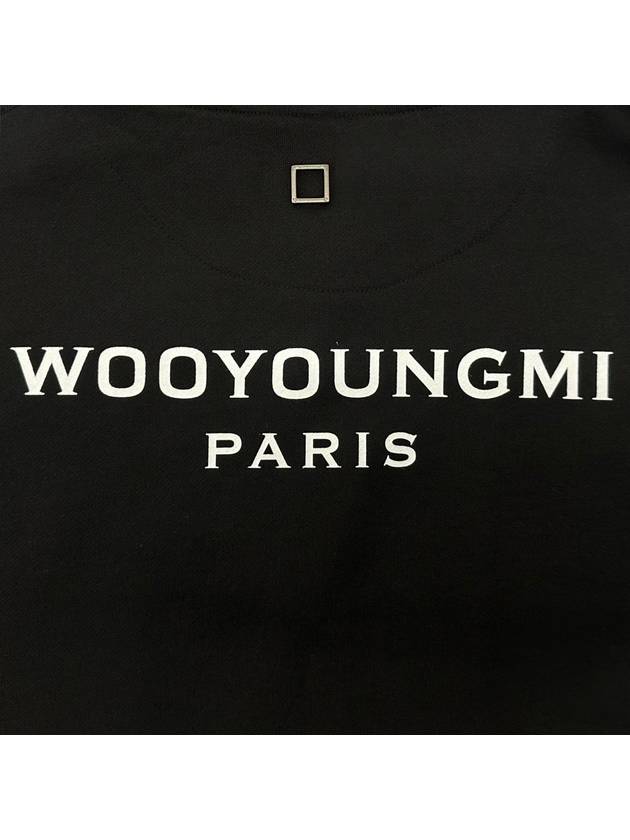 Back Logo Zip-Up Hoodie Black - WOOYOUNGMI - BALAAN 8