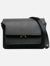 Saffiano Trunk Medium Shoulder Bag Black - MARNI - BALAAN 4