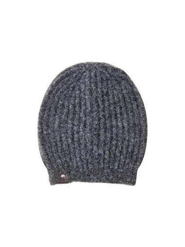 Women s Wool Blend Knit Beanie Charcoal 270502 - EMPORIO ARMANI - BALAAN 1