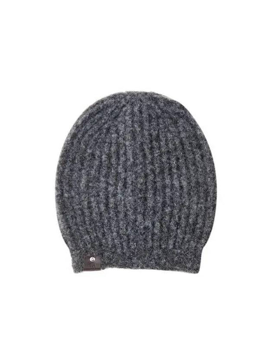 Women s Wool Blend Knit Beanie Charcoal 270502 - EMPORIO ARMANI - BALAAN 1