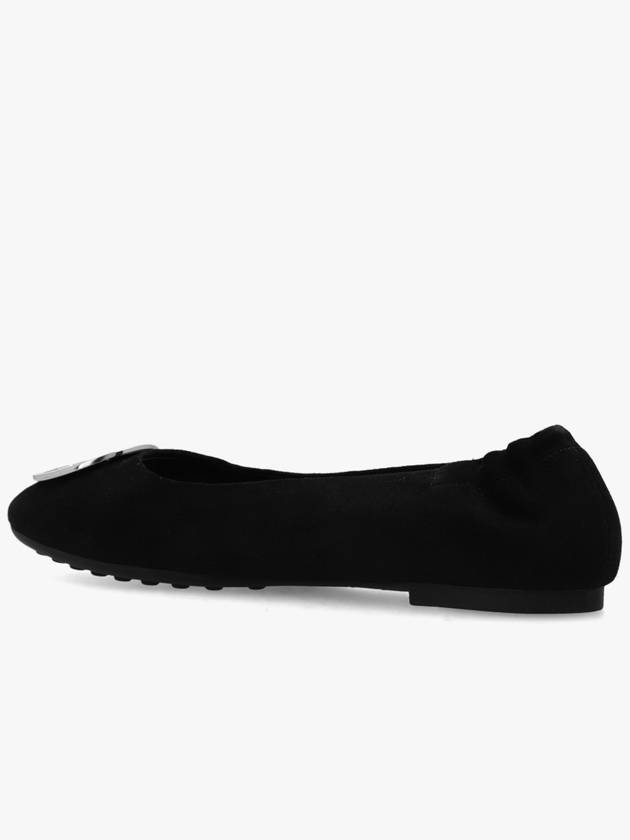 Tory Burch ‘Claire’ Suede Ballet Flats, Women's, Black - TORY BURCH - BALAAN 5