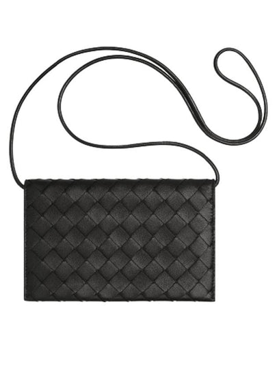 Intrecciato Strap Long Wallet Black - BOTTEGA VENETA - BALAAN 2