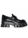 Monolith Patent Leather Loafers Black - PRADA - BALAAN 2