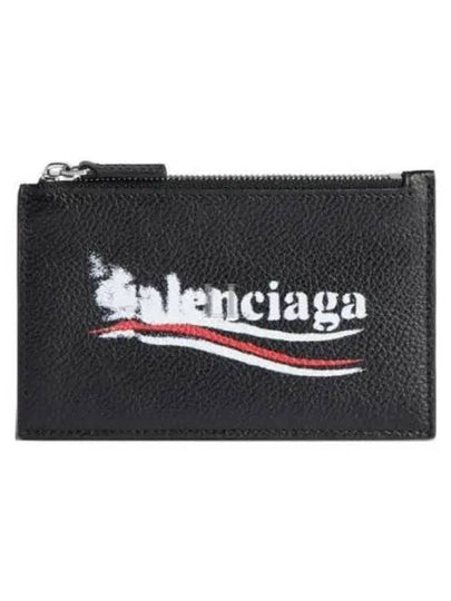 Wave Logo Card Wallet Black - BALENCIAGA - BALAAN 2