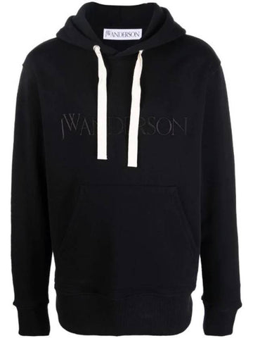 Embroidered Logo Hoodie Black - JW ANDERSON - BALAAN 1