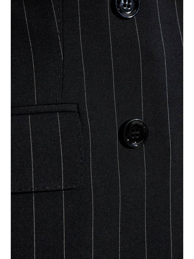 Dolce & Gabbana Blazer With Stripe Pattern, Women's, Black - DOLCE&GABBANA - BALAAN 5