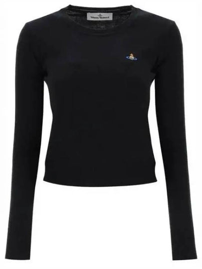 ORB Embroid Logo Knit Top Black - VIVIENNE WESTWOOD - BALAAN 2