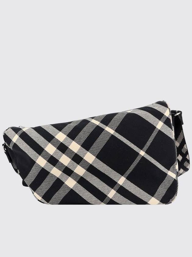 Shield Check Large Messenger Bag Black - BURBERRY - BALAAN 3