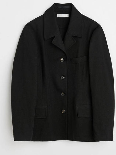 Sweep Draping Canvas Jacket Black - OUR LEGACY - BALAAN 2