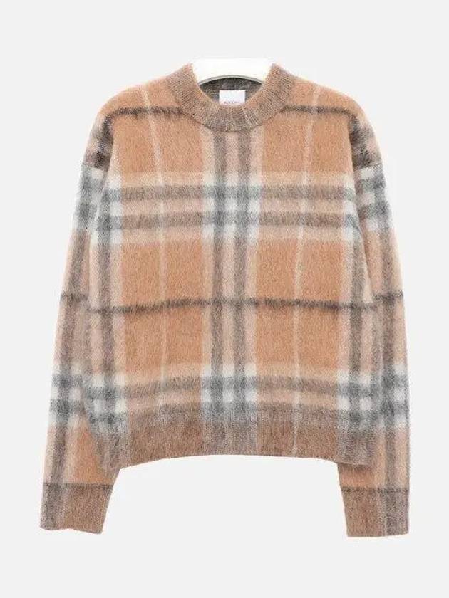 Vintage Check Mohair Knit Top Camel - BURBERRY - BALAAN 2