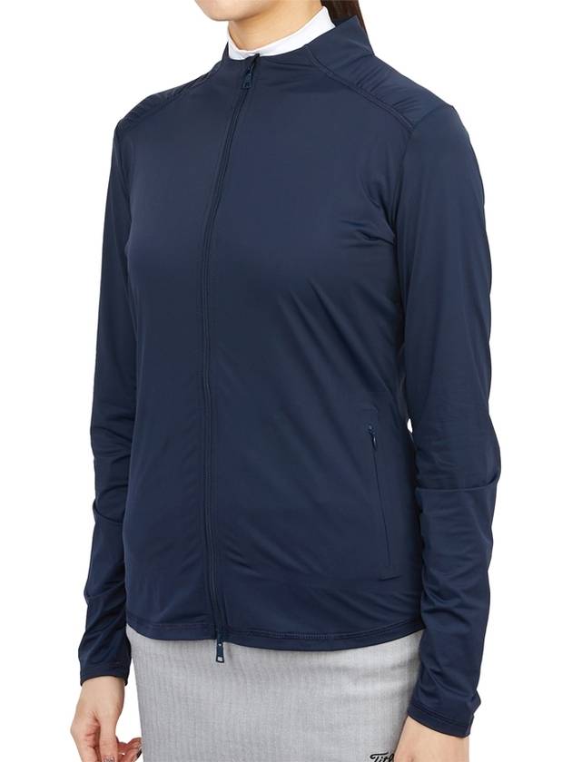 Women's Golf Featherweight Full Zip-Up Jacket Navy - G/FORE - BALAAN 4