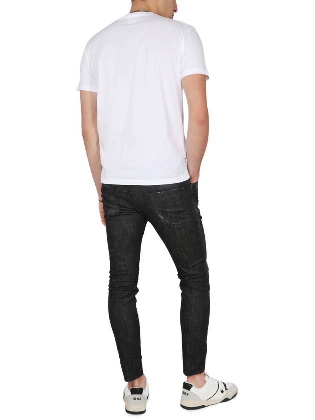 Men's Clean Wash Skater Jeans Black - DSQUARED2 - BALAAN 3