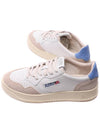 Medalist Leather Suede Blue Tab Low Top Sneakers White - AUTRY - BALAAN 7