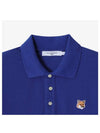 Fox Head Patch Classic Short Sleeve Polo Shirt Blue - MAISON KITSUNE - BALAAN 4