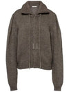 Snap Button Alpaca Blend Cardigan Grey - LEMAIRE - BALAAN 2