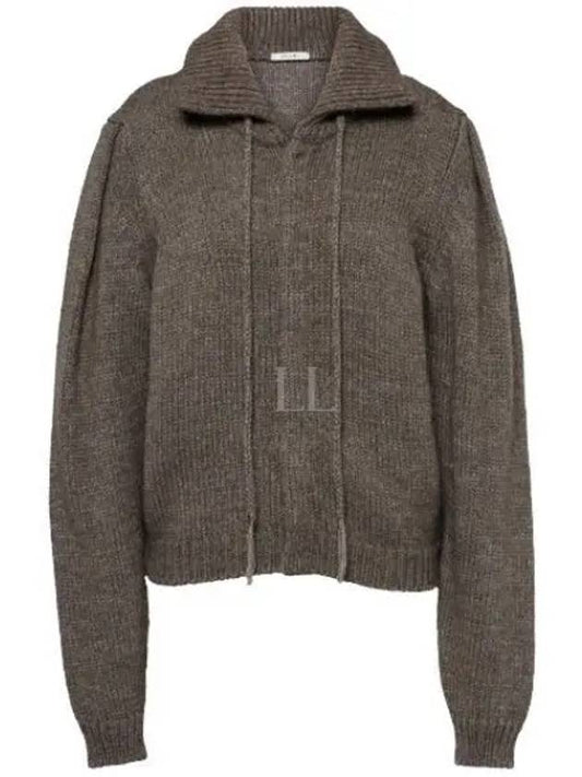 Snap Button Alpaca Blend Cardigan Grey - LEMAIRE - BALAAN 2