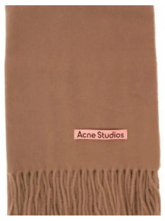 Wool Fringe Scarf Caramel Brown - ACNE STUDIOS - BALAAN 2