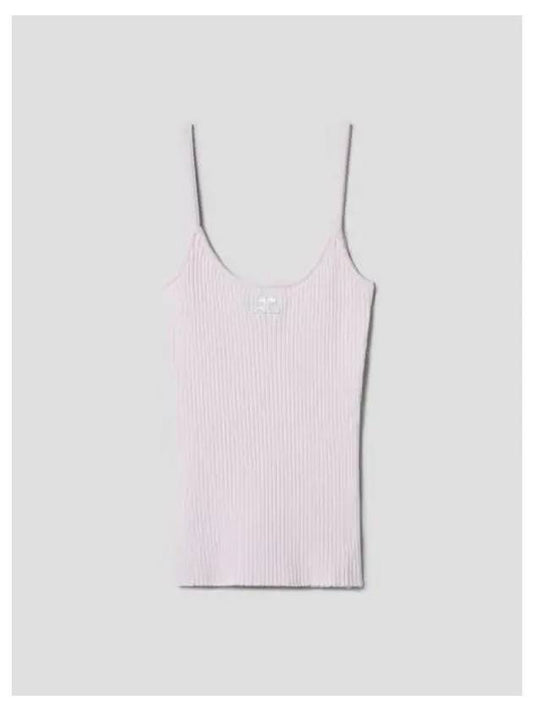 Women s Reedition Knit Tank Top Sleeveless T Shirt Pink Domestic Product GM0024022927795 - COURREGES - BALAAN 1