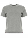 Logo Patch Lightweight Jersey Relaxed Fit Short Sleeve T-Shirt Grey - THOM BROWNE - BALAAN 2