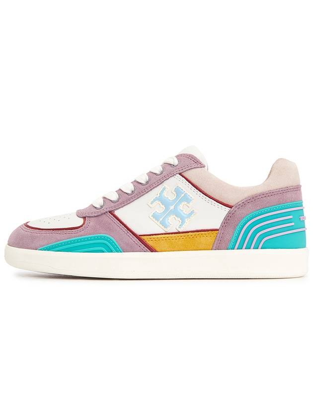 Clover Court Leather Low Top Sneakers - TORY BURCH - BALAAN 5