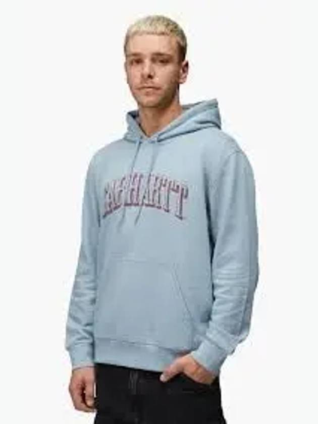 Scrawl Logo Print Hoodie Blue - CARHARTT WIP - BALAAN 2